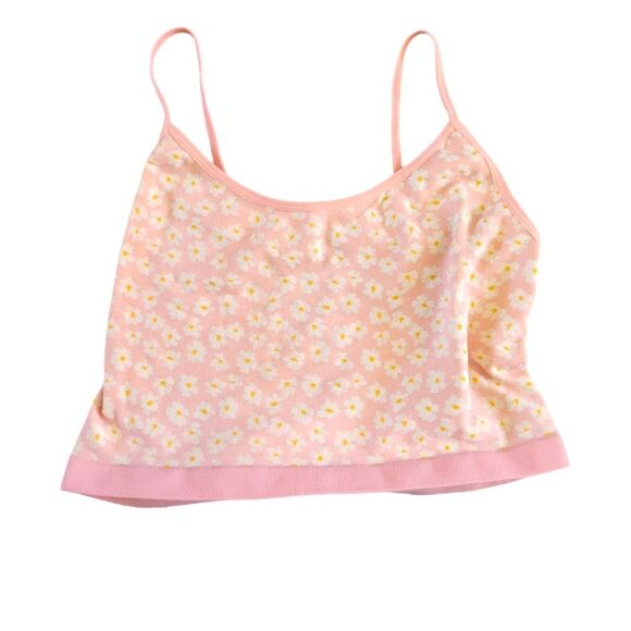 LA Hearts Pacson Intimates Floral Lounge Crop Top Size Large - Picture 2 of 5